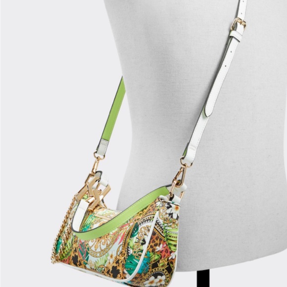 NWT ALDO Catenax multi color gold chain link convertible bag. More pics soon - Picture 4 of 4